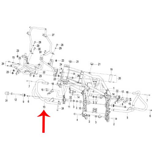 Crashbar derecho (TRK502X)