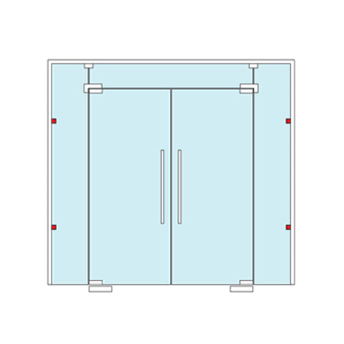 Conector sencillo vidrio muro para fachadas. Acabado Brillante. (se vende por unidad).