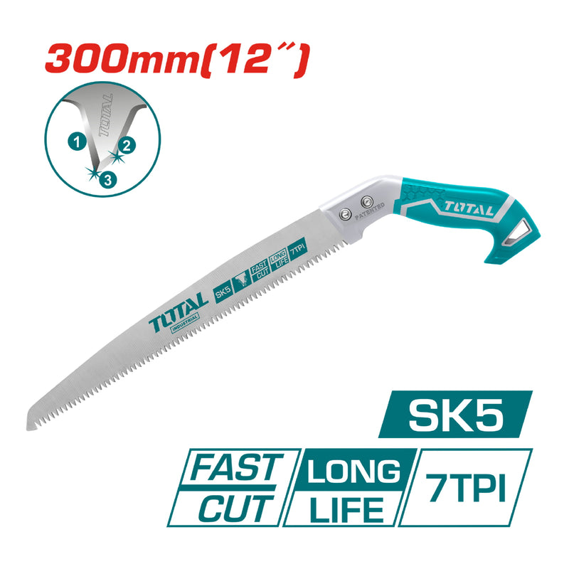 Sierra para Podar 12" / 300 mm. Sk5 / 7 TPI. Alta Calidad