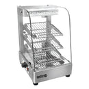 Vitrina caliente de lujo vidrio curvo  360*450*590mm 110V/60Hz 1 KW 23kg(1 año)