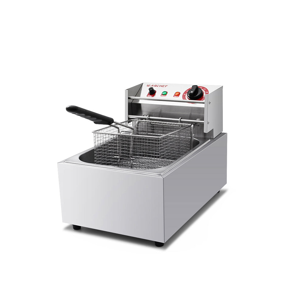 Freidora electrica tanque 10L 2.5KW 50-200°C (rango ±5-15°C). 110 /60 htz 280*460*315mm 6 meses