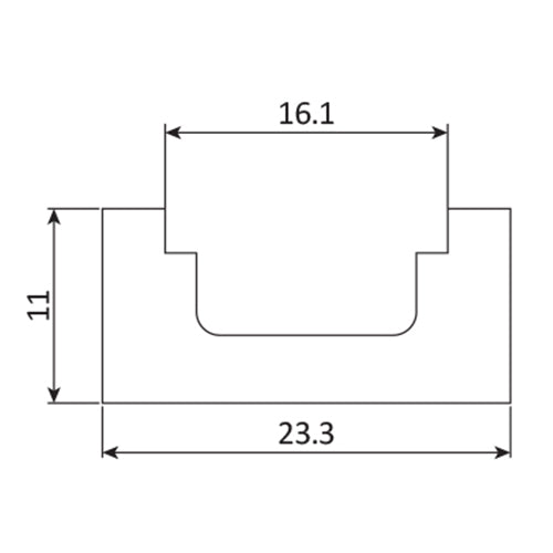 Calzo distanciador de poliamida negra para cuerpo de sistema multipunto CM75.