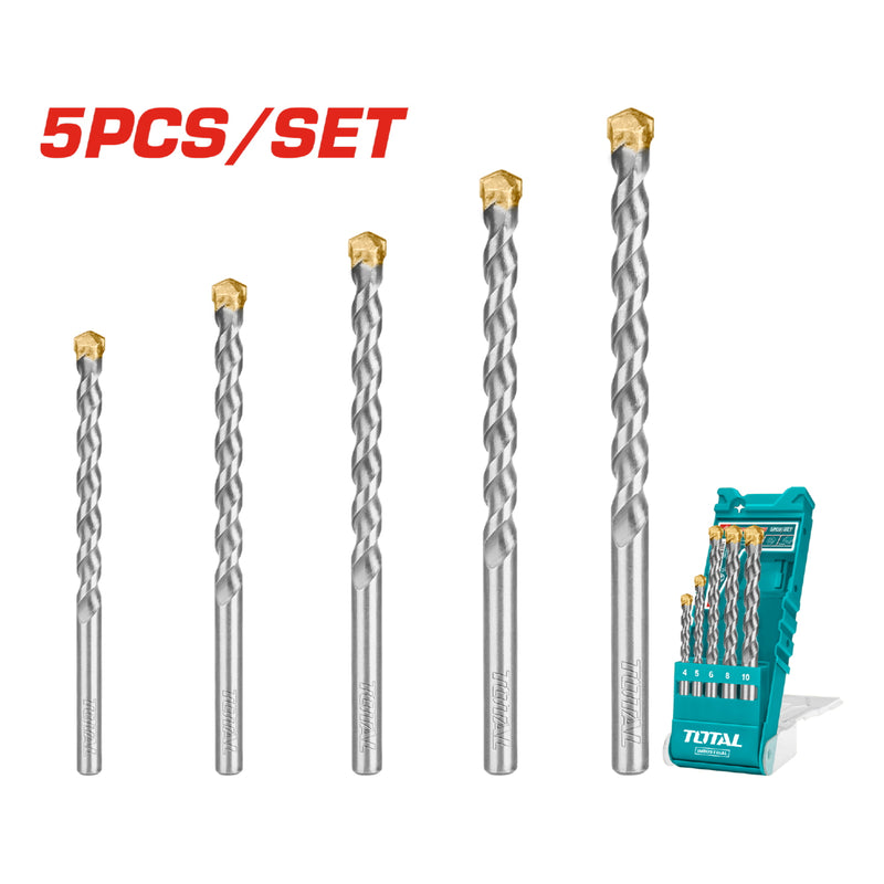 Juego de Brocas para Concreto de 5 piezas.
