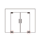 Bisagra hidraulica poseidon Vidrios de 8 a 12mm Peso max 100Kg Certif. 6 meses garantia.