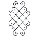 Rosón artístico de hierro forjado Extensible 580 x 440 mm; Platina de 16 x 8 mm