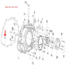 Empacadura de covertor derecho (TNT150)