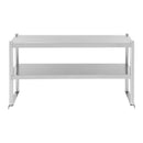 REPISA DE MESA DOBLE 1200*280*600 MM. ACERO INOXIDABLE