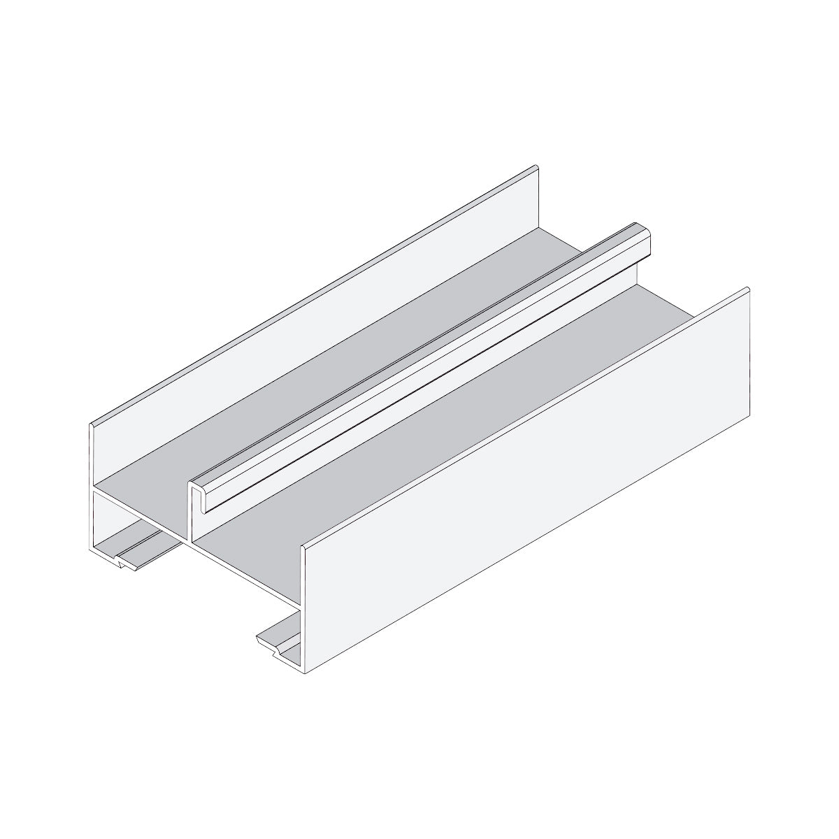 Marco Lateral Ventana VC  . Espesor 1.27 mm Largo 5.85 mts. Acabado Lacado Blanco VC121