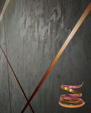 Cinta de acero Inoxidable Bronce brillante Tira Autoadhesiva Decorativa 4cm x 5m largo para marmol PCV