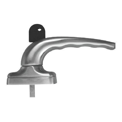 Manilla multipunto para sistema CM75. Acabado negro. Incluye cilindro y llave.