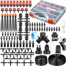 Kit de sistema de riego por goteo.