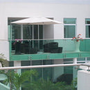 BOTON DE 2" PARA BARANDAS VIDRIO. ACABADO SATINADO (NX48 * 30)