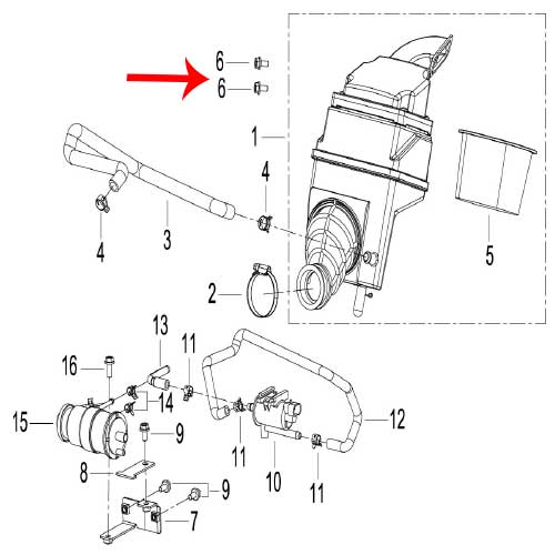 Filtro de aire (TNT135)