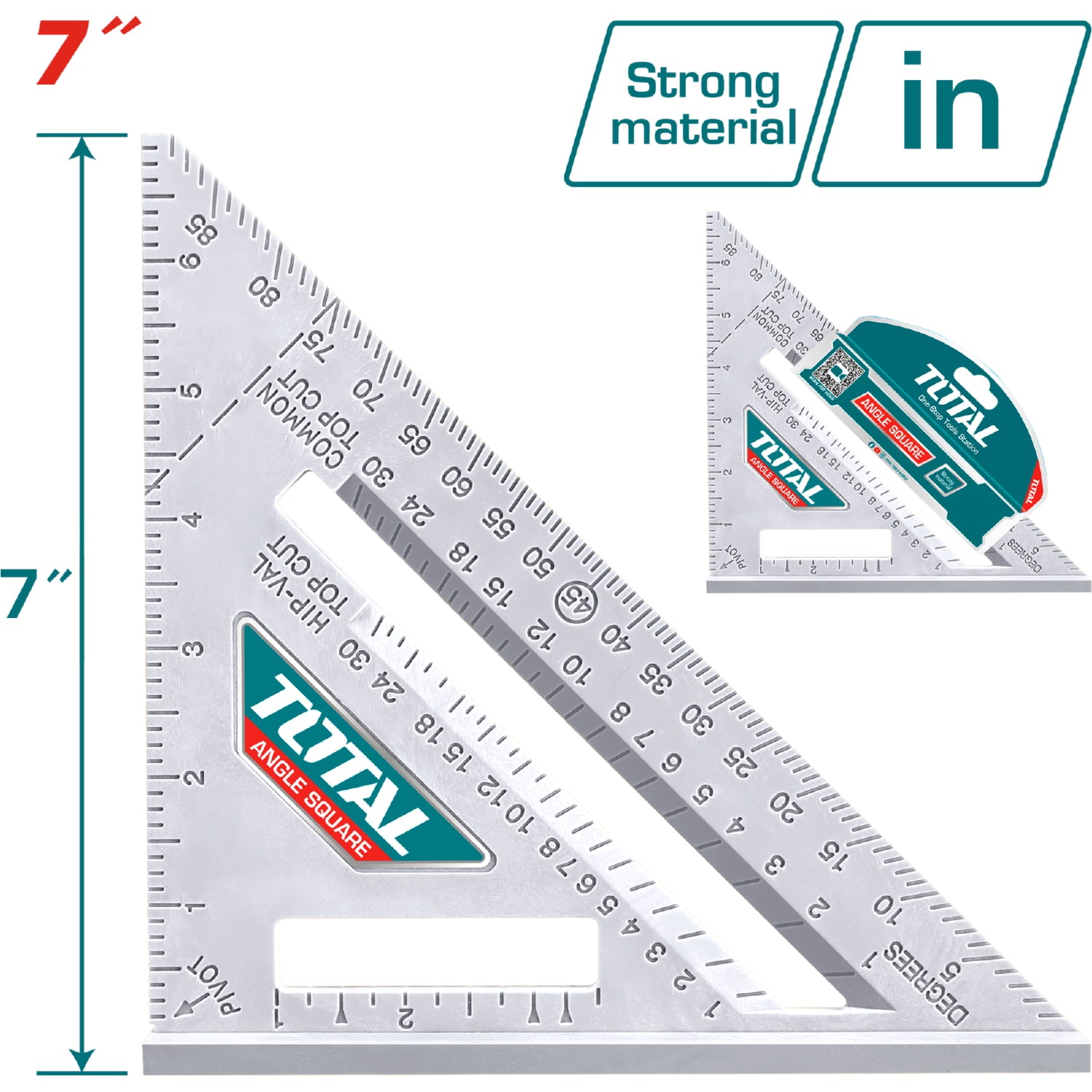 Escuadra Angular de ABS (Liviana y de alto impacto) 7” * 7”.