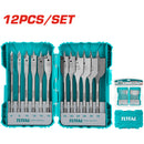 Juego de brocas planas para madera de 12 piezas para Taladro.