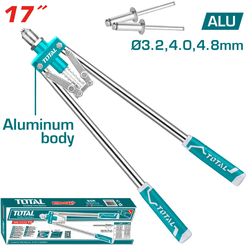 Remachadora  420mm,17". Para remaches 3.2mm,4mm,4.8mm