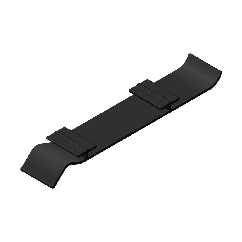 Zocalo Rodapie aluminio 4" Acabado Negro.