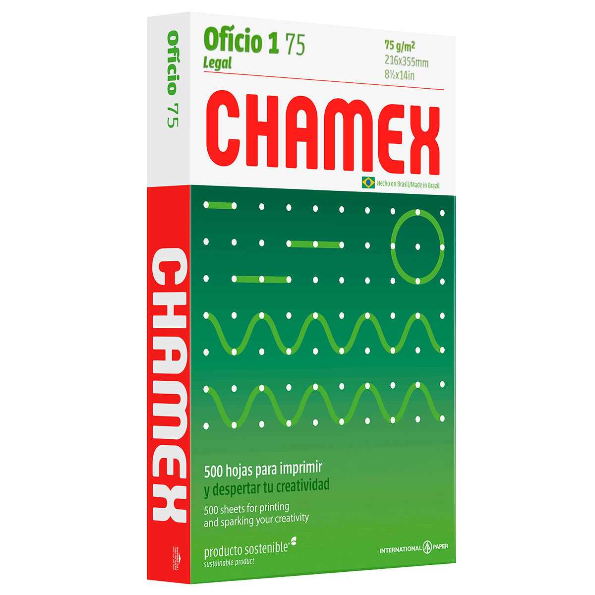 Papel Bond 8 1/2 x 14 - Legal. Resma de papel 500 hojas