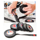 Rollo de cinta adhesiva de tela para unir cables electricos, Negro 32mm x 15Mts