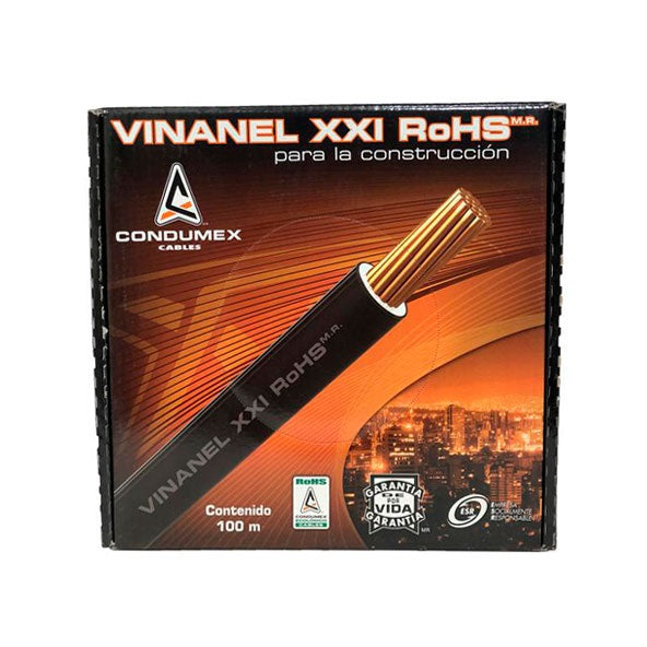 Alambre Electrico 12 AWG. Color Negro. Se Vende Rollo 152.40 m