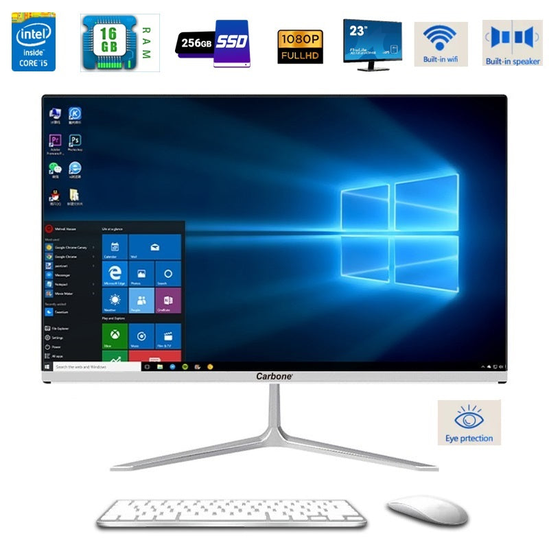 Computadora All in One todo en uno PC de escritorio Intel i5 16GB RAM, 256GB SSD Pantalla 23.6” Windows 11 PRO