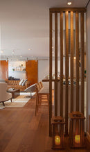 Pergola Decorativa Tubo WPC 2" x 2" Dark Wood Cuadrado 50x50x2900mm