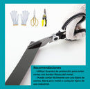 Cinta de acero Inoxidable Negro brillante Tira Autoadhesiva Decorativa 4cm x 5m largo para marmol  PVC